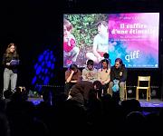 Lecture de scénario théaltralisée par les élèves du CMAD