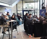 Etudiants au Novomax
